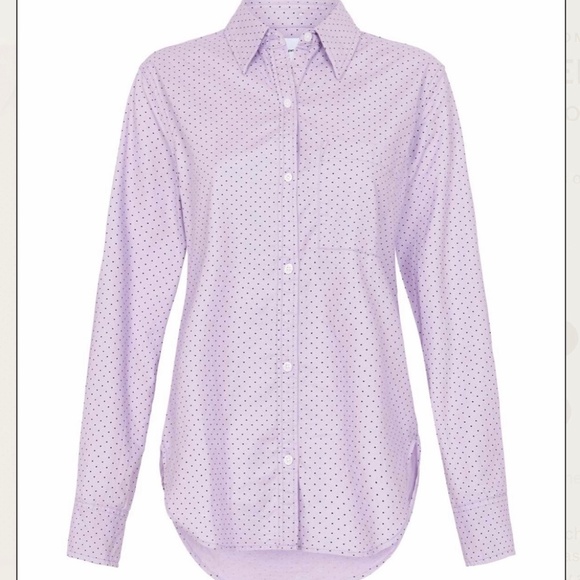 NWT Current Elliott Shirt Orchid polka dot Size 3 (La… - Picture 2 of 7